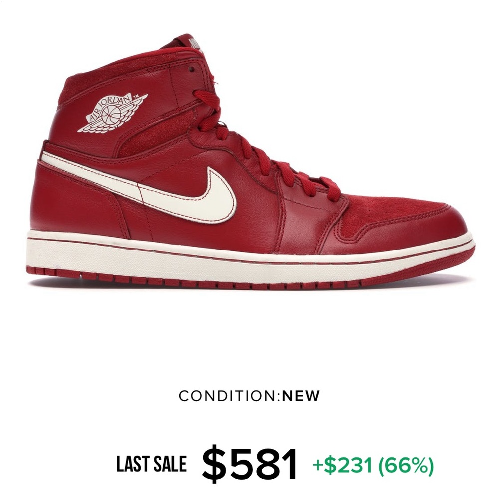 Red Jordan 1s 11.5